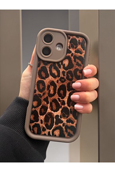 KVK PRİVACY Apple iPhone 17 Uyumlu – Leopar Desenli Yumuşak Silikon Kılıf, Da...