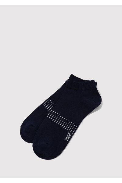 Mavi Striped Navy Blue Bootie Socks 092577-33649