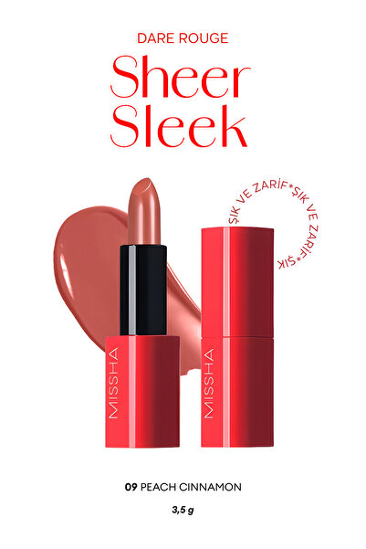 Missha Yoğun Pigmentli Besleyici Nemli Bitişli Ruj  Dare Rouge Sheer Sleek (0...