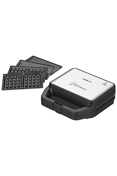 STARCREST Συσκευή παρασκευής σάντουιτς SSM-3180BX, 800 W, 3 τύποι αποσπώμενων...