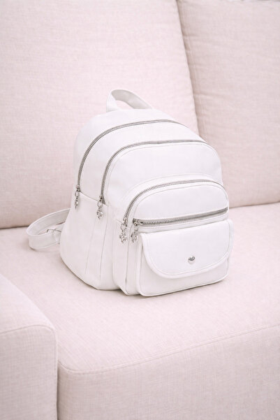 MILANOFOX Γυναικείο υφασμάτινο σακίδιο πλάτης μεσαίου μεγέθους με πολλαπλές θ...