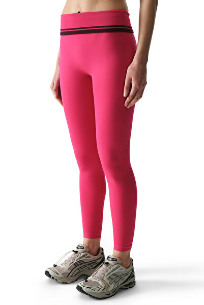 Penti Pink Seamless Stitch-Free Foldable High Waist Leggings