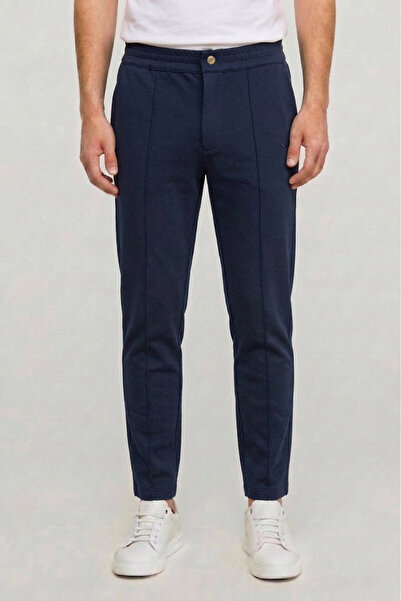SMILE Hiwi Navy Blue Cotton Sweat Pants