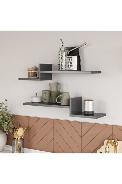 Ayz Decoration Modern Wall Shelf - Double