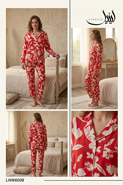 LINELLE 2-Piece Pyjama Set- Nightwear Set with Shirt and Pant.