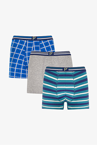 Penti Men's Colorful Chill Grid Multi Boxer