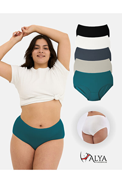 ALYA UNDERWEAR Ψηλόμεσο γυναικείο εσώρουχο - Plus Size, 5 διαφορετικά χρώματα...