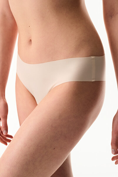 Penti Κρεμ Ροζ Βραζιλιάνικο εσώρουχο με κοπή λέιζερ