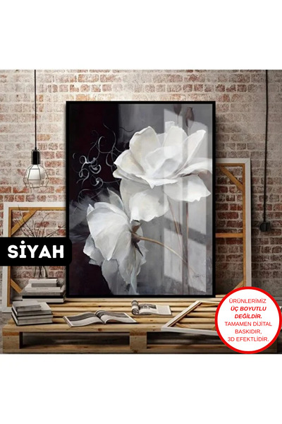 HARIKABIREV| WHITE-GRAY-GOLD FAVORITE FLOWER TABLE |FRAMED TEMPERED GLASS TABLE SINGLE VERTICAL