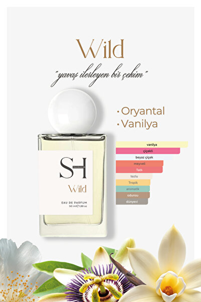 SH FRAGRANCES Wild EDP Kadın Parfüm | Oryantal-Vanilya | Yasemin-Gardenya | V...