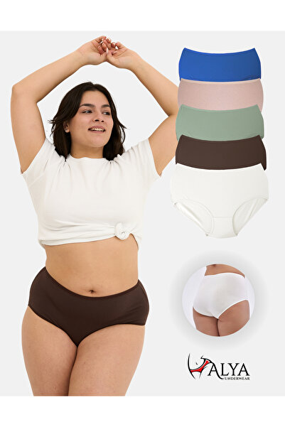ALYA UNDERWEAR Ψηλόμεσο γυναικείο εσώρουχο - Plus Size, 5 διαφορετικά χρώματα...
