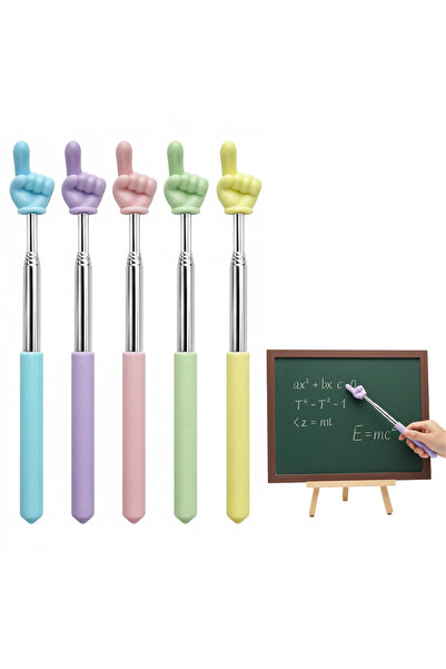 SUNUP SN-29159 Parmak İşaretli Teleskobik İşaret Çubuğu Sunum Kalemi