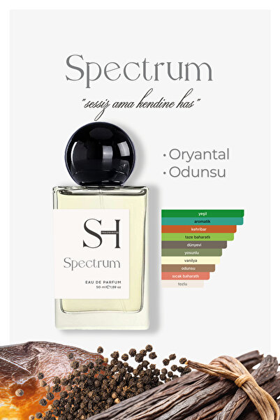 SH FRAGRANCES Spectrum EDP Erkek Parfüm | Oryantal-Odunsu | Nane-Kehribar | V...