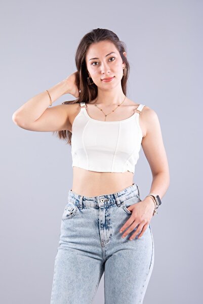 Mckanzie 9062 Ringed Padded Crop Athlete Top