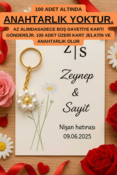 Emtory Home Söz Hediyelik 10 Adet Papatya Anahtarlık - Kına Hediyesi - Nişan ...