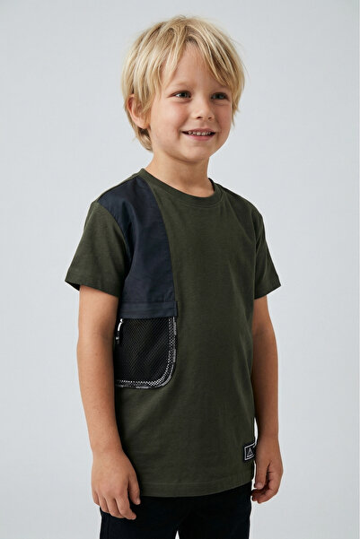 Doctor junior Χακί μπλουζάκι σε χρώμα Boy Oversize