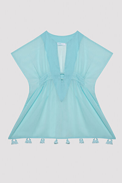 Penti Girl's Basic Water Green Kaftan