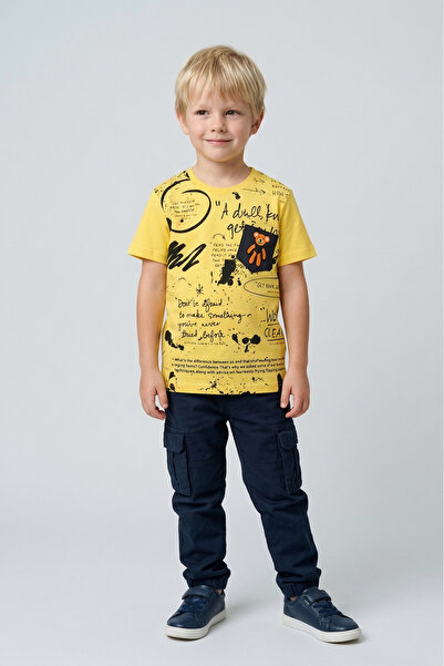 Doctor junior Yellow Boy T-shirt - 2-7 ετών, Comfort Fit, εμπριμέ