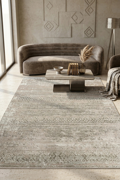 WOOLEN HOME Modern Klasik Desen 100 Tarak Viskon Halı Glorya Serisi