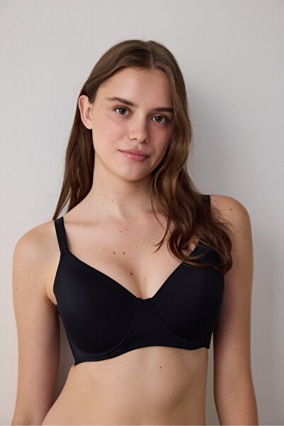 Penti Μαύρο Plus Size Marvel που υποστηρίζει Underwire Unpadded σουτιέν