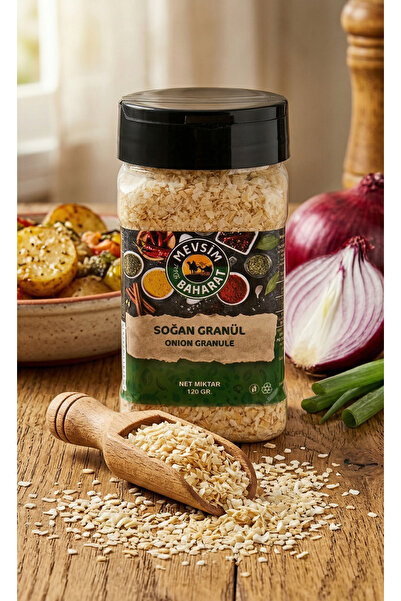 Dört Mevsim Baharat Soğan Granül 120gr - Pratik Yoğun Aromalı Kurutulmuş Soğa...