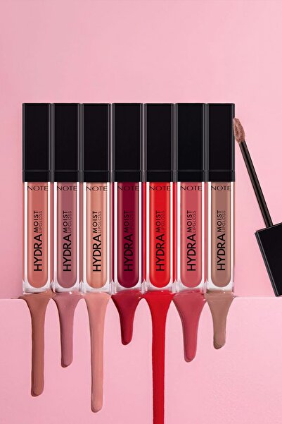 NOTE Hydramoist Lipgloss 08 Party Mood Nemlendirici Dudak Parlatıcıs - Kırmızı