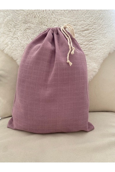Hubb Muslin Clothing Pouch Toy Bag Drawstring Organic Cotton Multi-Purpose