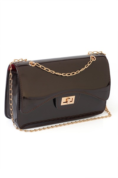 Capone Outfitters Γυναικεία τσάντα ώμου Parma από λουστρίνι