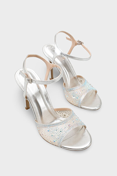 Capone Outfitters Γυναικεία νυφικά παπούτσια με ψηλό τακούνι και λουράκι στον...