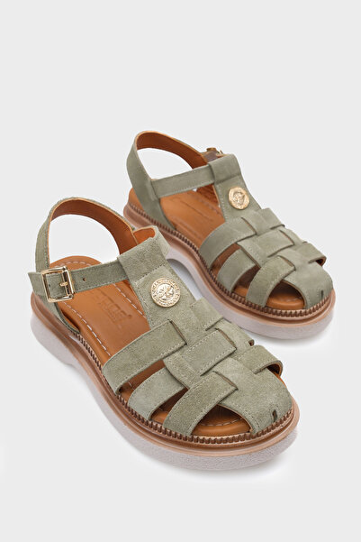 Capone Outfitters Γυναικεία σανδάλια Juliane από γνήσιο σουέντ Gladiator με σ...