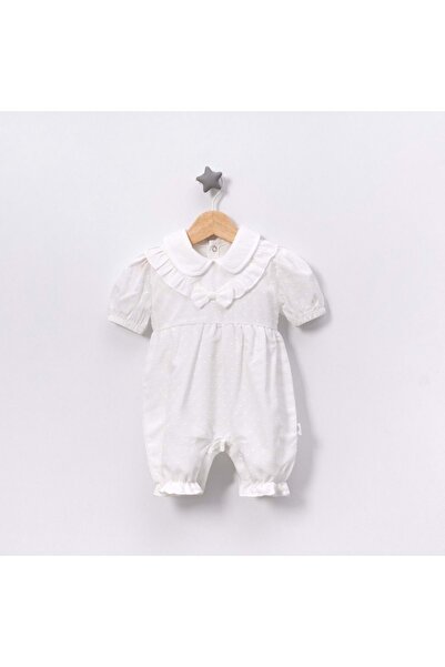 Jolly Joy Pointed Tulle Girls' Jumpsuit Ecru