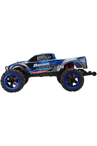 REMO 8036 1/8 Ölçek, 4WD Off Road PRO Monster Truck (Dinosaurs Master) Mavi Kaportalı, Fırçasız Moto