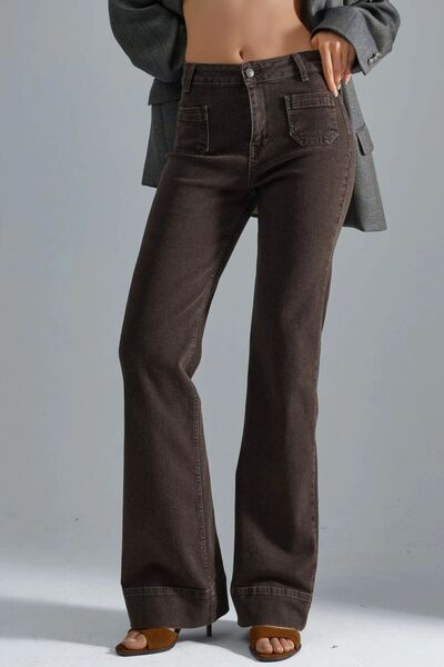 Hiccup Ψηλόμεσο τζιν παντελόνι με φαρδιά μπατζάκια