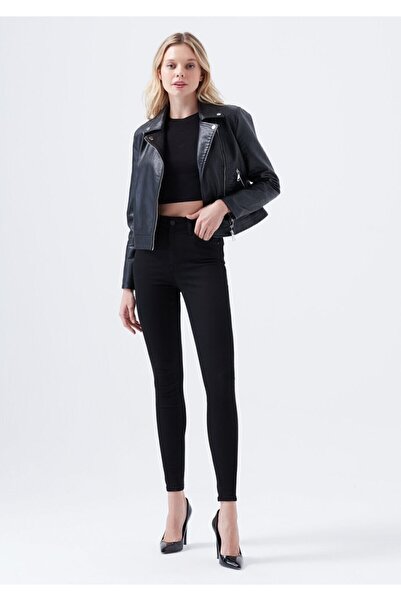 polle Simsiyah E.x.t.r.a Μαύρο Skinny Jeans Τζιν που δεν ξεθωριάζει Άνετα σχο...