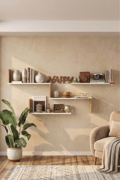 Yurudesign Shelf 28 Duvar Rafı Sepet-Beyaz WL28-SW