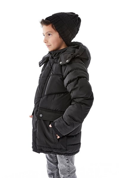 benitto kids Palton de iarnă gros pentru băiat cu glugă 51335