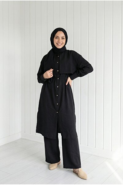 MİHRA STORE Μοντάλ Σετ με Μπολερό και Μακρύ Παντελόνι από Βελγικό Ύφασμα-ZŞ70...