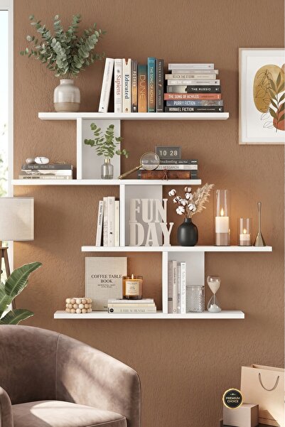 Yurudesign Shelf 24 Duvar Rafı Beyaz WL24-W