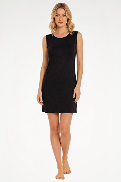 Newteam Γυναικείο φόρεμα από μπαμπού με κοντό μανίκι και λαιμόκοψη - Φόδρα φο...