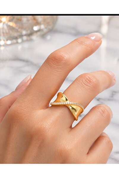 VEGALUXE Stone Steel Ring Is Adjustable to Fit the Finger. Does Not Tarnish.
