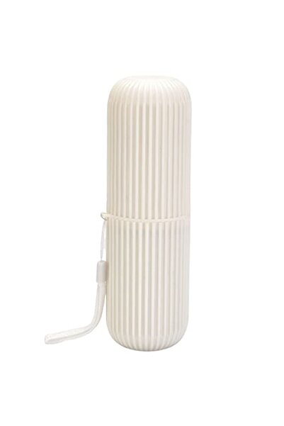 Ecosell Θήκη αποθήκευσης μακιγιάζ πολλαπλών χρήσεων τύπου ταξιδιού, λευκό