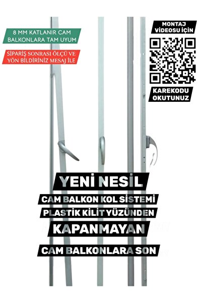 ALUWAND Cam Balkon Kollu Sistem- 8 mm - İpli kilitlere elveda