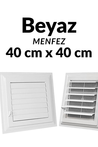 KAYRA LEATHER CRAFT Beyaz 40 x 40 cm Havalandırma Menfezi Banyo Menfezi Wc Ba...