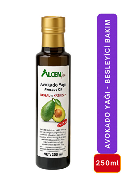 ALCEN LİFE AlcenLife Avokado Yağı 250 mL Soğuk Sıkım Saf Vitamin Zengin Cilt ...