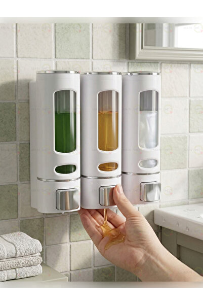 MAİN SHOP 3 ΤΕΜ. 400 ML Θήκη σαμπουάν για λοσιόν Αφρόλουτρο, Χειροκίνητο Αφρό...