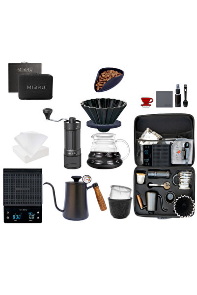 MIBRU V60 Set Coffee Set Of 12 Piece Pour Over Coffee Maker Complete Drip Spe...