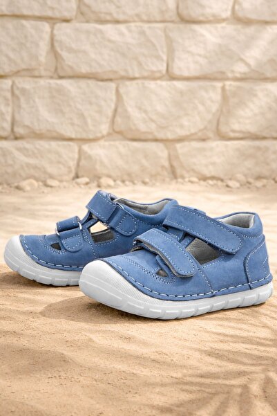 Rakerplus Ruby Genuine Leather Blue Summer First Step Shoes