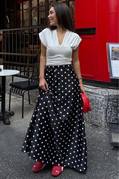 Madmext Λευκή μπλούζα με διπλό γιακά και κορδόνι περίσφιξης, με υφή άμμου MG2781