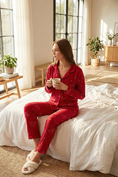 Lela Σετ πιτζάμες με κουμπιά Standard Fit ΣΕΤ ΠΙΤΖΑΜΕΣ 6095616