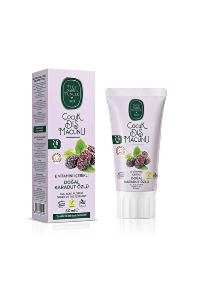 Eyüp Sabri Tuncer Doğal Karadut Özlü 2-6 Yaş Çocuk Diş Macunu 60 ml